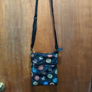 Harry Potter adjustable strap crossbody purse with front zipper pocket